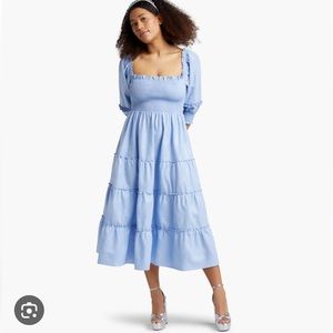 Hill House Home | Nesli Nap Dress in Blue Glitter Check